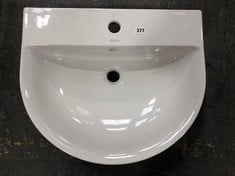 SOTTINI ISARCA WALL HUNG BASIN IN WHITE 55 X 46CM IN WHITE - ITEM NO. U863301 - RRP £140 (ZONE 3)