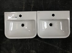 2 X IDEAL STANDARD I.LIFE 45 BASIN IN WHITE - ITEM NO. E336901 (ZONE 3)