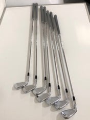 KIRKLAND SIGNATURE 7-PIECE GOLF IRON SET - RIGHT HANDED - STIFF FLEX - ITEM NO. 1740556 (NOT A FULL SET) (ZONE 1)