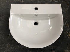 SOTTINI ISARCA 55 X 46CM WALL HUNG BASIN - MODEL NO. U863301 - RRP £147 (ZONE 3)