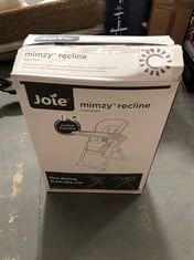 JOIE MIMZY RECLINE HIGHCHAIR IN SPECKLED - RRP £100 (ZONE 1)