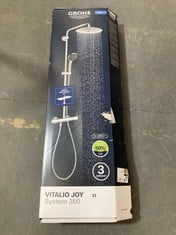 GROHE VITALIO JOY SYSTEM 260 COOL TOUCH THERMOSTATIC SHOWER SYSTEM - RRP £395 (ZONE 1)