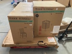 AGIO ANDERSON 7 PIECE WICKER HIGH DINING FIRE SET - ITEM NO. 398661 - RRP £2000 (ZONE 1) (KERBSIDE PALLET DELIVERY)