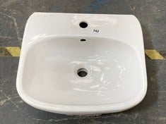 TWYFORD MODA 500MM WASHBASIN IN WHITE - MODEL NO. MD4131WH (ZONE 3)