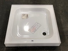 CENTER CB SQUARE SHOWER TRAY IN WHITE APPROX 700 X 700MM - ITEM NO. NU70140 - RRP £153 (ZONE 3)