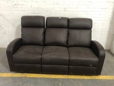 RECLINER 3 SEATER IN BROWN (ZONE 4)