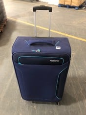 AMERICAN TOURISTER LARGE FABRIC SUITCASE IN BLUE (ZONE 4)