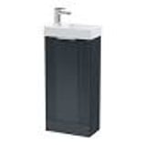 NUIE DECO COMPACT 400MM FLOOR STANDING VANITY AND BASIN - RRP £308 (ZONE 4)