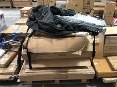 PALLET OF ASSORTED ITEMS TO INCLUDE LYDIARD GLOSS SHOE CABINET IN GREY - PRODUCT CODE. 2025928 (BOX 1/2, PART ONLY) (ZONE 4) (KERBSIDE PALLET DELIVERY)