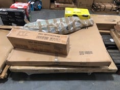 PALLET OF ASSORTED ITEMS TO INCLUDE 90 X 190CM WOODEN BUNK BED FRAME - MODEL NO. WF313527AAW (BOX 2/3, PART ONLY) (ZONE 4) (KERBSIDE PALLET DELIVERY)