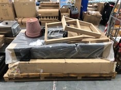 PALLET OF ASSORTED ITEMS TO INCLUDE KASHMIR EXTENDABLE DINING TABLE (BOX 3/3, PART ONLY) (ZONE 4) (KERBSIDE PALLET DELIVERY)