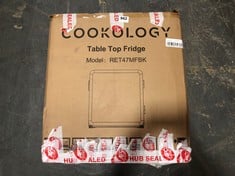 COOKOLOGY TABLE TOP FRIDGE IN BLACK - MODEL NO. RET47MFBK (ZONE 4)