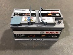 BOSCH AGM CAR BATTERY 12V - ITEM NO. S5A13 - RRP £167 (ZONE 1) (COLLECTION ONLY)