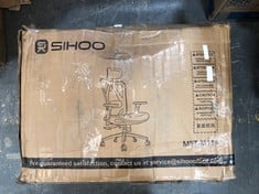 SIHOO ERGONOMIC OFFICE CHAIR - MODEL NO. M57-M114 - RRP £244 (ZONE 4)