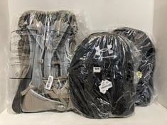 3 X ASSORTED BACKPACKS TO INCLUDE OSPREY HIKELITE 32L TAN & CONCRETE RRP- £140