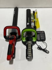 3 X ASSORTED GARDENING ITEMS TO INCLUDE EINHELL CORDLESS HEDGE TRIMMER