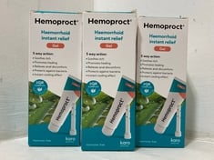 BOX OF APPROX 16 X HEMOPROCT HEMORRHOID INSTANT RELIEF GEL 37G 11/24