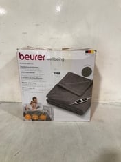 BEURER WELLBEING HEATED OVER BLANKET COSY TAUPE 200X150CM