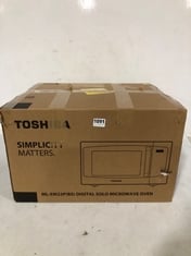 TOSHIBA DIGITAL SOLO MICROWAVE OVEN MODEL NO-ML-EM23P(BS)