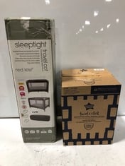 RED KITE SLEEPTIGHT TRAVEL COT TO INCLUDE TOMMEE TIPPEE NAPPY DISPOSAL SYSTEM