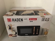 HADEN 800W MICROWAVE BLACK MODEL NO-197061