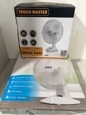 STATUS 16" DESK FAN OSCILLATING TO INCLUDE TOUGH MASTER 12" DESK FAN