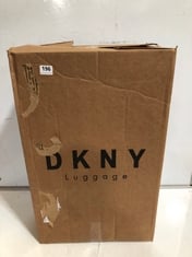 DKNY LUGGAGE TRAVEL CASE SILVER HARDSHELL MEDIUM SPINNER RRP- 3119