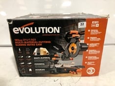 EVOLUTION 185MM TCT MULTI-MATERIAL CUTTING SLIDING MITRE SAW RRP- £129.99