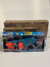 4 X ASSORTED DART BLASTERS TO INCLUDE NERF FORTNITE LEGENDARY TAC