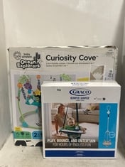 GRACO BUMPER JUMPER DOORWAY JUMPER TO INCLUDE BABY EINSTEIN CURIOSITY COVE 2-IN-1 ACTIVITY JUMPER