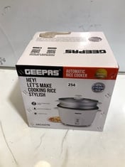 2 X GEEPAS AUTOMATIC RICE COOKERS 2.8L TO INCLUDE TOWER AIRFRYER IN BLACK