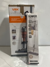 VAX AIR STRETCH HIGH PERFORMANCE LIGHTWEIGHT CORDED BAGLESS UPRIGHT VACUUM CLEANER RRP- £100 TO INCLUDE TOWER LATTE DUETTO DUAL CONTAINER SPRAY MOP