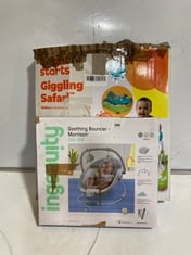 INGENUITY SOOTHING BOUNCER - MORRISON 0M-6M TO INCLUDE BRIGHT STARTS GIGGLING SAFARI WALKER