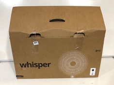 WHISPER FAN GREY GLOSS 26W RRP- £109