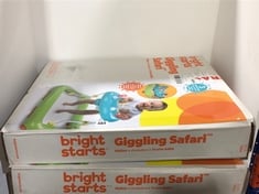 2 X BRIGHT STARTS GIGGLING SAFARI WALKER