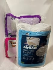 APPROX 6 X ASSORTED BEDDING TO INCLUDE SILENTNIGHT AIRFLOW DOUBLE MATTRESS TOPPER