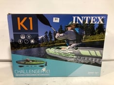 INTEX CHALLENGER K1 INFLATABLE KAYAK RRP- £139.99