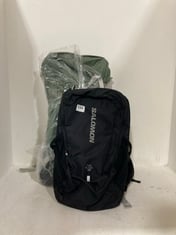 SALOMON TRAIL BLAZER 20 BACKPACK BLACK TO INCLUDE OSPREY HIKELITE 32L BACKPACK LEAF GREEN