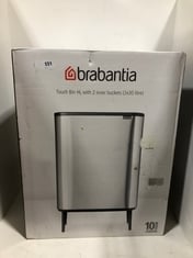 BRABANTIA TOUCH BIN HI, WITH 2 INNER BUCKETS 2 X 30 LITRE RRP- £260