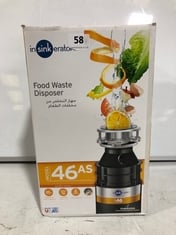 INSINKERATOR FOOD WASTE DISPOSAL 46AS RRP- £136