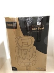 KIDOOLA CHILDRENS CAR SEAT GREY & BLACK