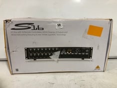 BEHRINGER S16 I/O BOX WITH 16 REMOTE-CONTROLLABLE MIDAS PREAMPS, 8 OUTPUTS AND AES50 NETWORKING RRP- £479