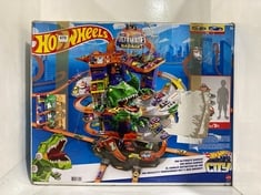 HOT WHEELS ULTIMATE GARAGE MEGACITY T-REX RACE TRACK RRP- £109.99