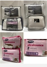 APPROX 6 X ASSORTED BEDDING TO INCLUDE SILENTNIGHT ULTRABOUNCE 2 PILLOWS