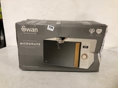 SWAN NORDIC COLLECTION 20 LITRE DIGITAL MICROWAVE COTTON WHITE