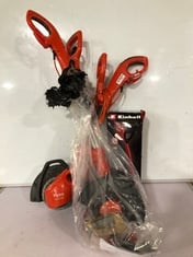 3 X ASSORTED GARDENING TOOLS TO INCLUDE EINHELL CLASSIC CORDLESS GRASS TRIMMER GC-CT 18/24 LI P SOLO