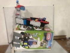 LITTLE TIKES PATROL POLICE CAR TO INCLUDE PAW PATROL AIRCRAFT CARRIER PLAYSET