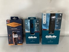 3 X ASSORTED HAIR TRIMMERS TO INCLUDE KING.C.GILLETTE BEARD TRIMMER