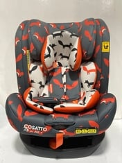 COSATTO ALL-IN-ALL 0+/1/2/3 ISOFIX CAR SEAT CHARCOAL MISTER FOX CT4241 RRP- £300