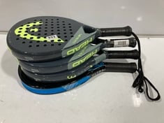 3 X HEAD EXTREME EVO PADEL RACKET BLACK/GREEN TO INCLUDE WILSON ULTRA PADEL RACKET BLACK/BLUE